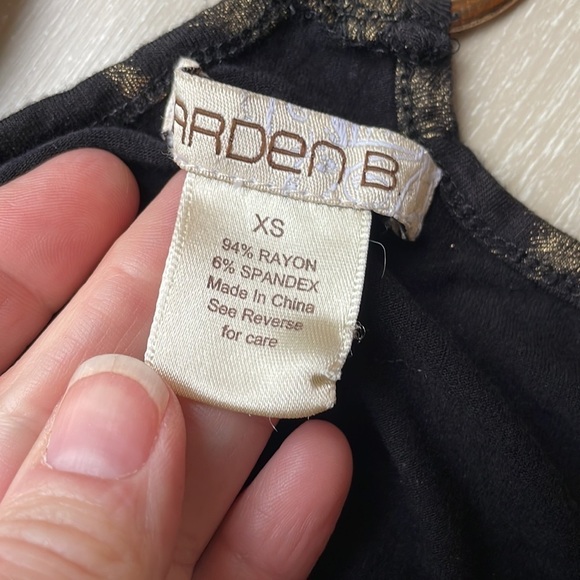 Vintage Y2K Arden B metallic leopard blouse with gold chain back detail - Picture 8 of 9